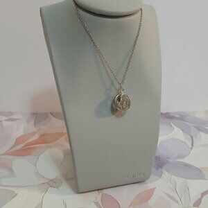 Vintage Fillagree Pendant Encasing a Pearl on 14" Sterling Chain